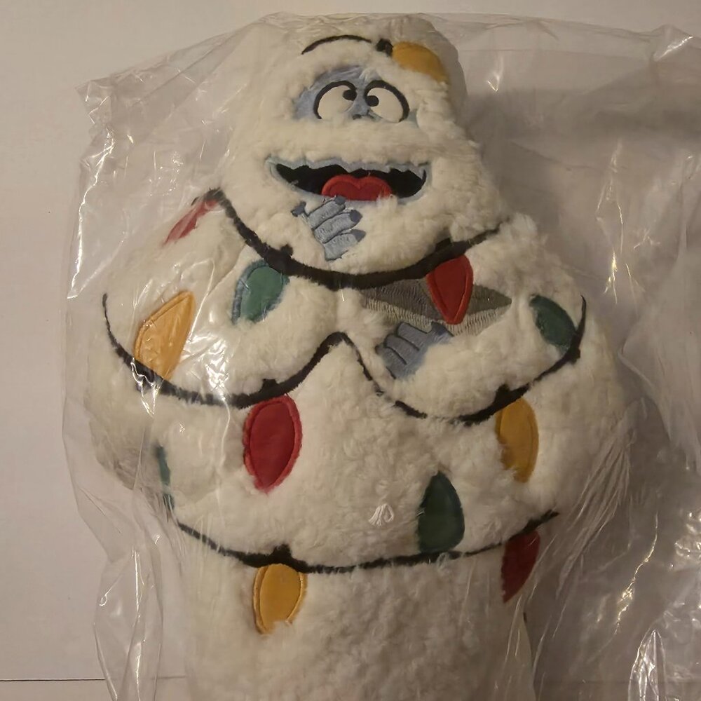 Pottery Barn Kids Bumble abominable snow monster Rudolph light up pillow NWT